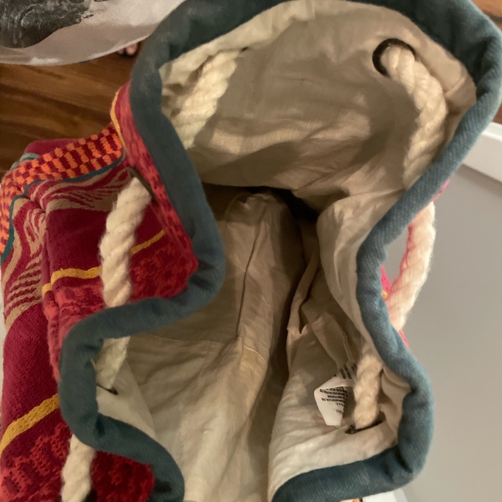 American Eagle Boho Woven Backpack - image 3